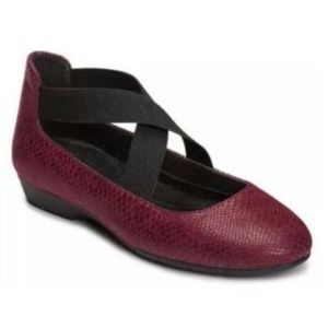 Aerosoles Flats Slip On Strappy Fabric Shoes 7.5 M